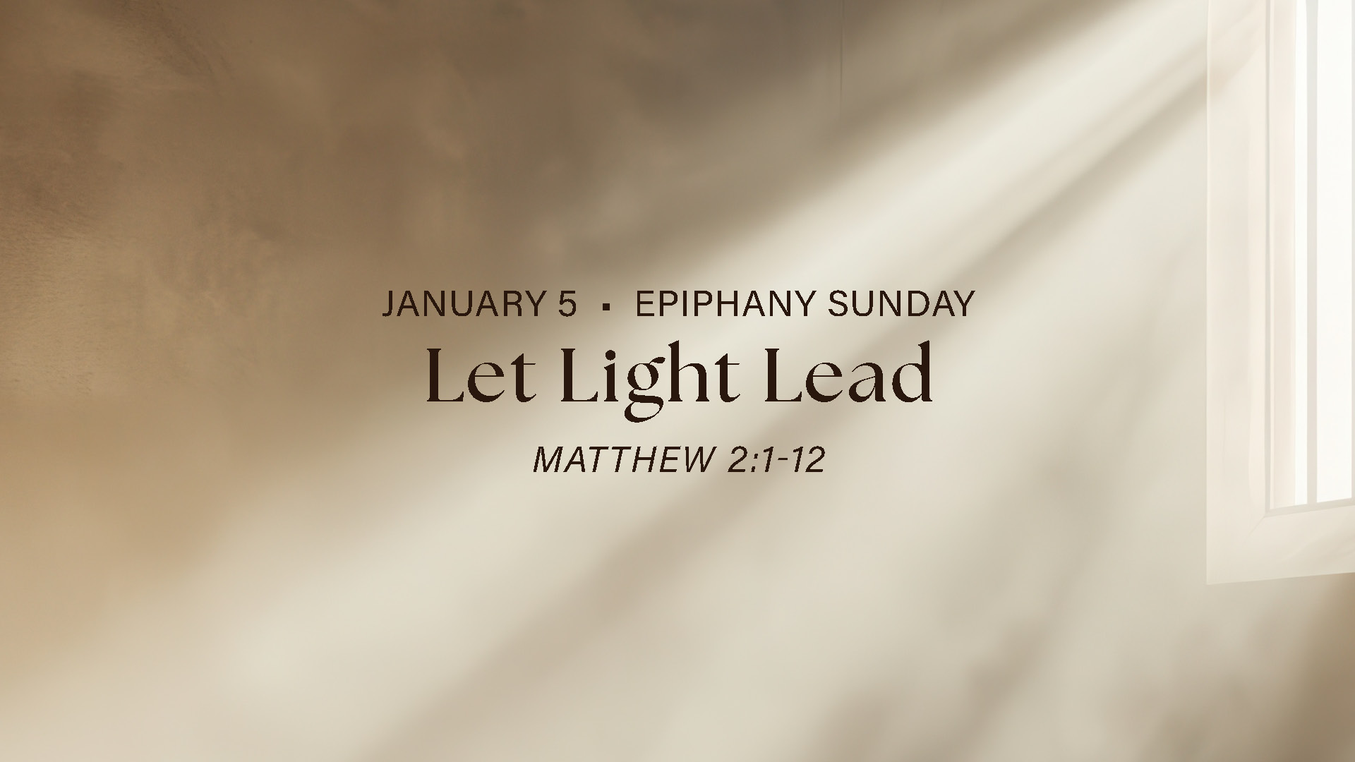 Let Light Lead