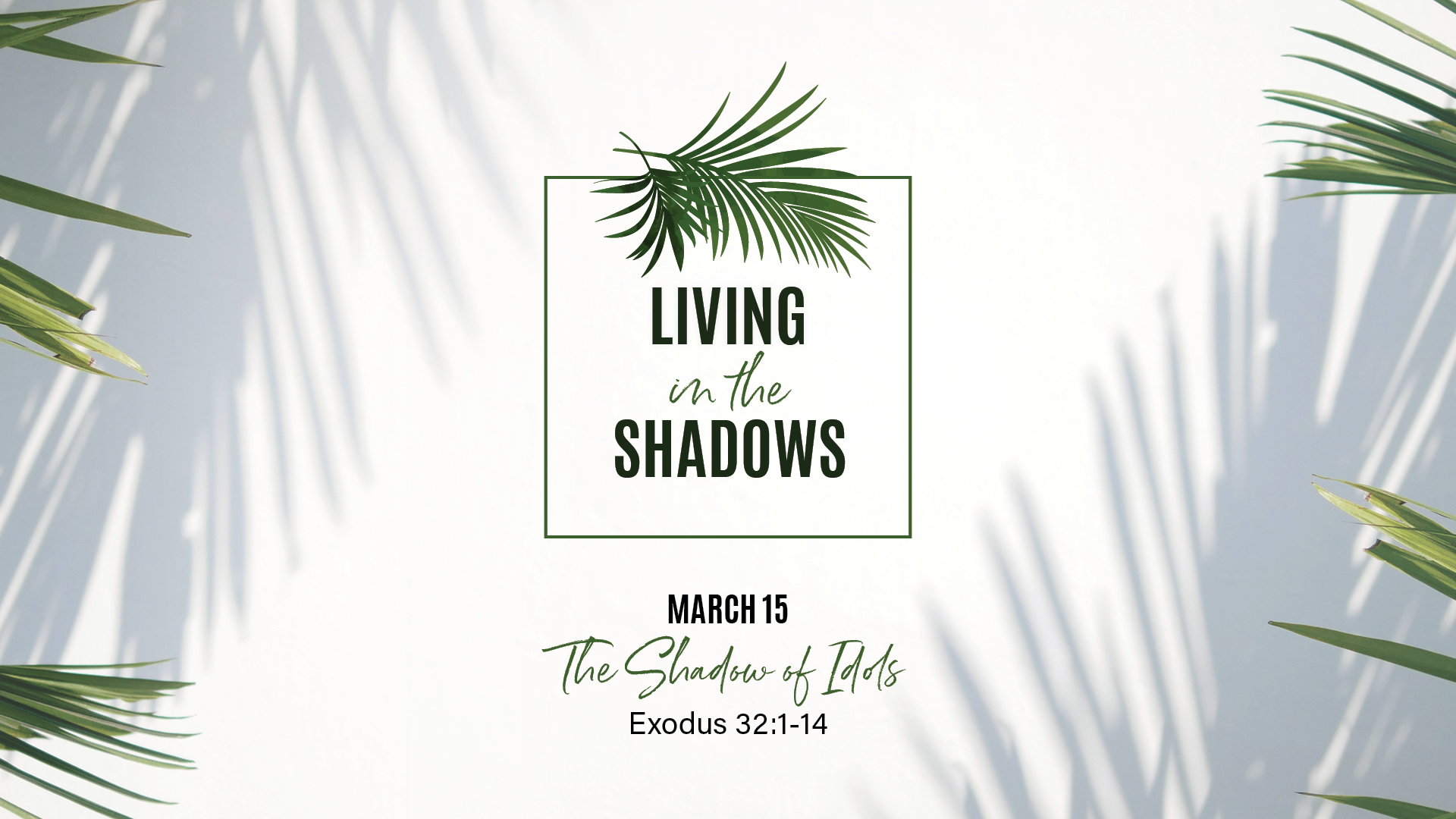 March 15 - The Shadow of Idols