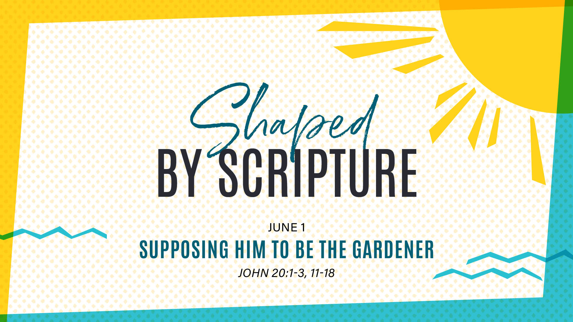 Supposing Him to be the Gardener