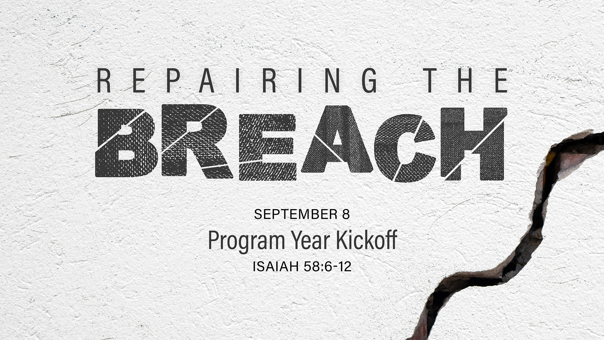 Repairing the Breach