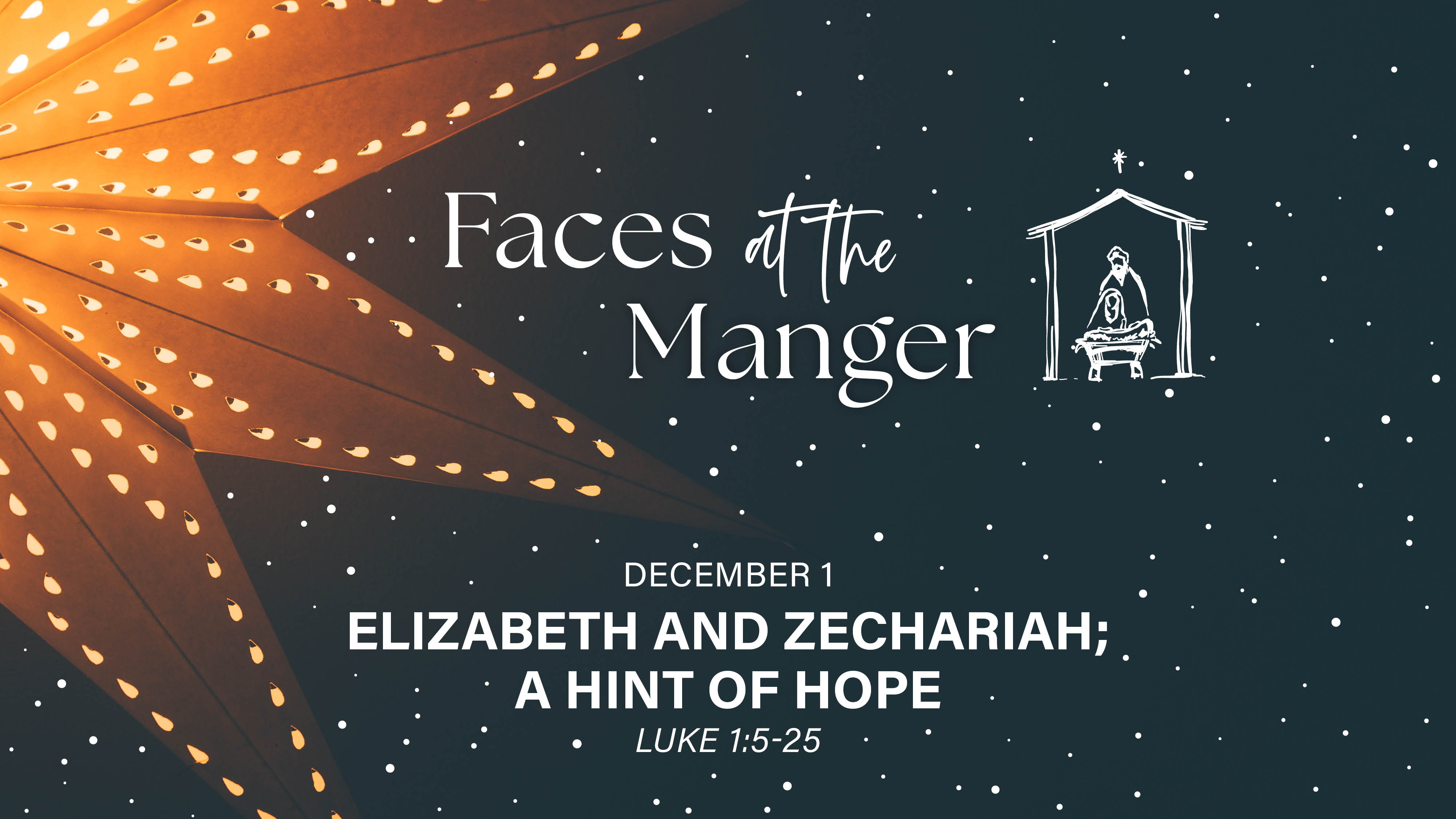 Elizabeth and Zechariah: A Hint of Hope