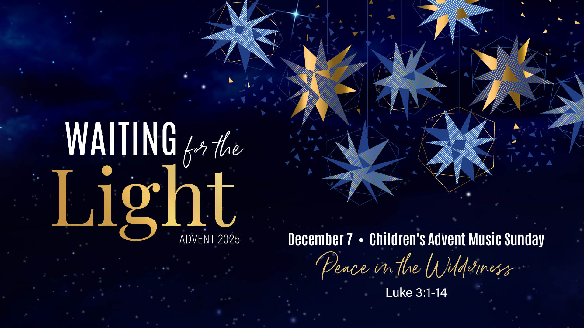 December 7 - Peace in the Wilderness